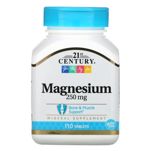 21st Century – Magnésium – 250 mg -110 comprimés