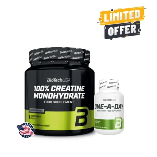 PACK CREATINE MONOHYDRATE – MULTIVITAMINES ONE A DAY – BIOTECH