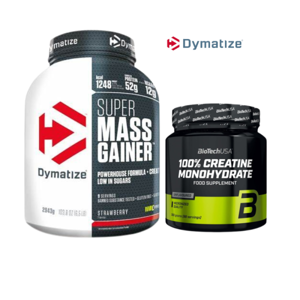 PACK SUPER MASS GAINER DYMATIZE – BIOTECHUSA 300G